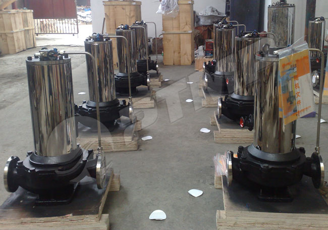 SPG系列超低噪音屏蔽管道泵 SPG系列超低噪音屏蔽管道泵